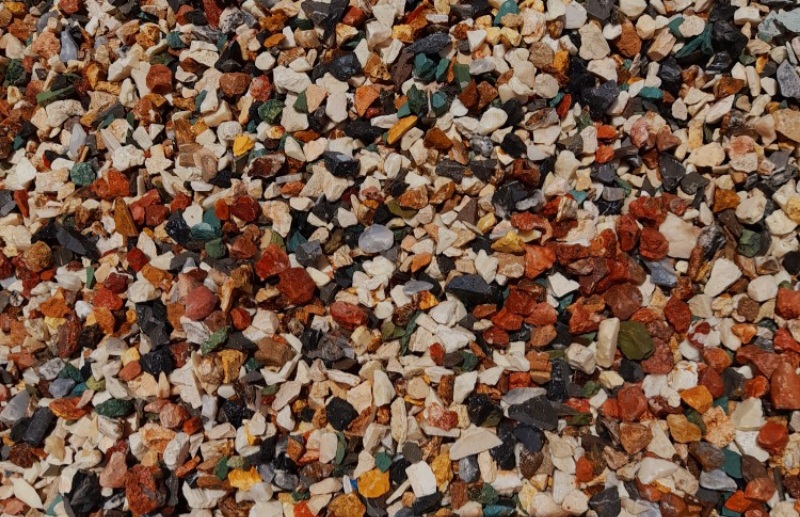 شن رنگی مخلوط