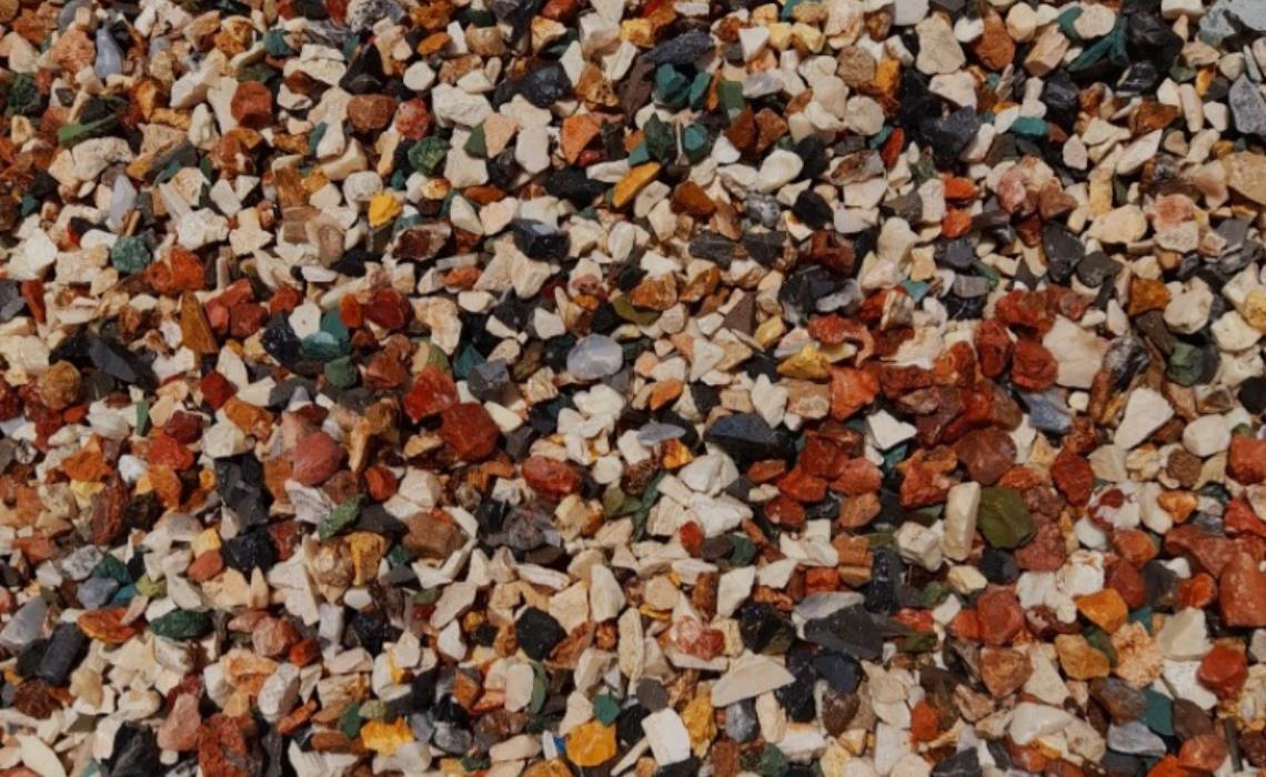 شن رنگی مخلوط